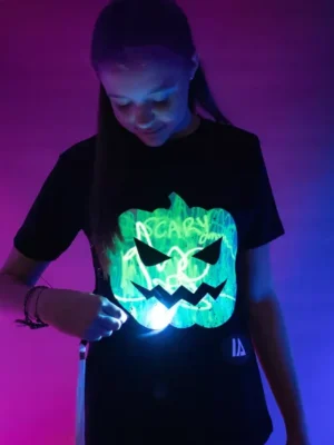 Jack O Lantern Interactive Glow T-Shirt - Halloween Edition