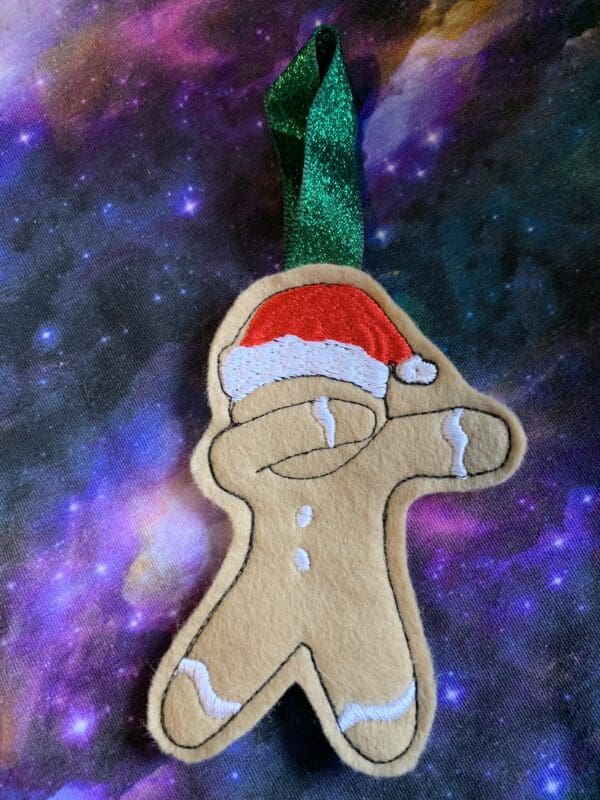 Dabbing gingerbread man ornament - Image 3
