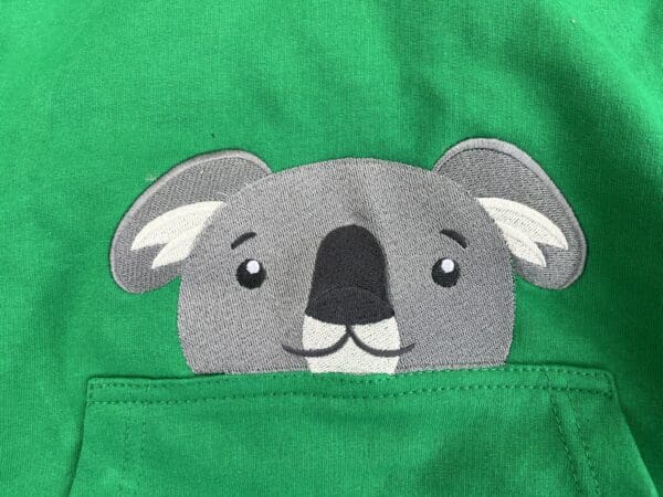Koala Peeking Hoody 12-13 years - Image 2