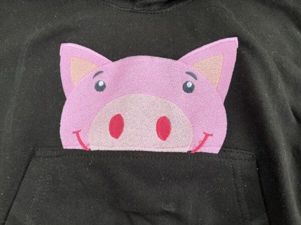 Pig Peeking Hoody 3-4 years - Image 2