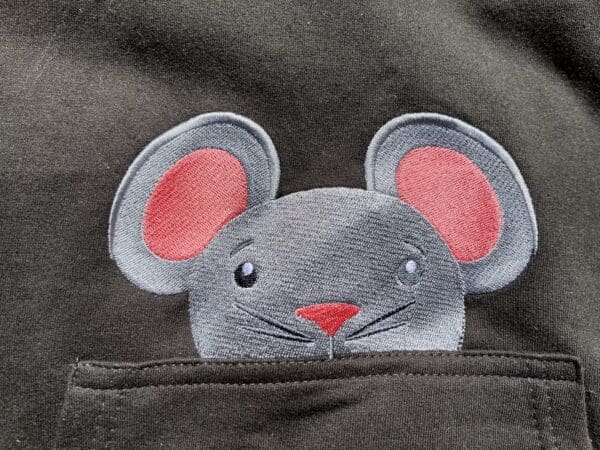 Mouse Peeking Hoody 12-13 years - Image 2