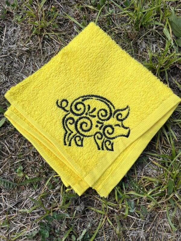 Pig washcloth