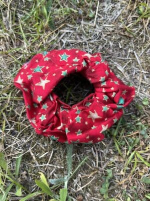 Red Stars Scrunchy