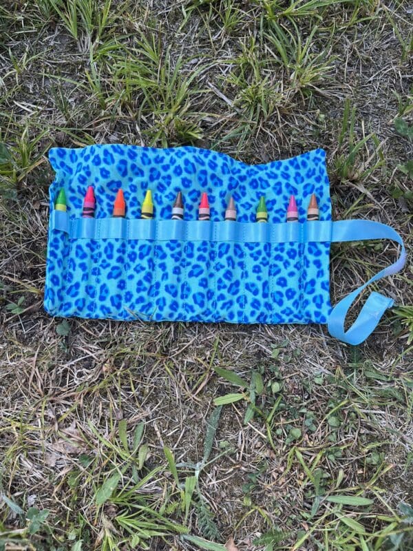 Blue Leopard Art Roll (Large)