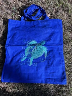 Aqua Marine Sea Turtle Shopper