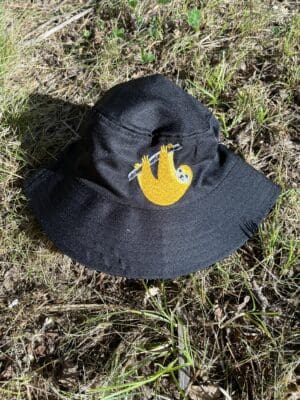 Sloth - Black ~ Child (Small) Bucket Hat