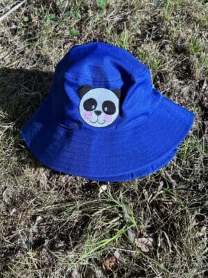 Panda - Blue ~ Child (Large) Bucket Hat