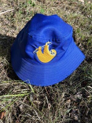 Sloth - Blue ~ Adult Bucket Hat