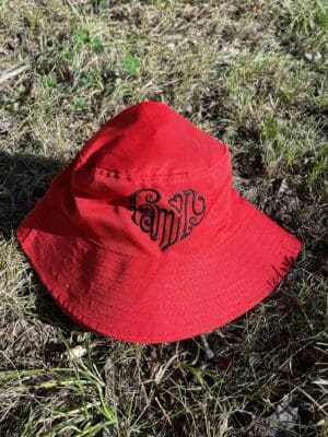 Family Heart - Red ~ Teen Bucket Hat