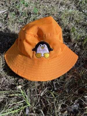 Penguin - Orange ~ Teen Bucket Hat