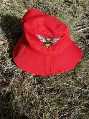 Bee - Red ~ Child (Large) Bucket Hat