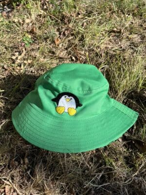 Penguin - Green ~ Child (Large) Bucket Hat