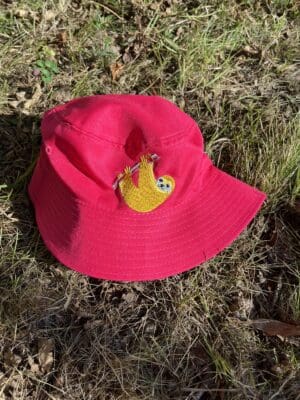 Sloth - Pink ~ Child (Large) Bucket Hat