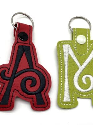 Monogram keyfob
