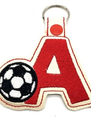 Initial football keyfob