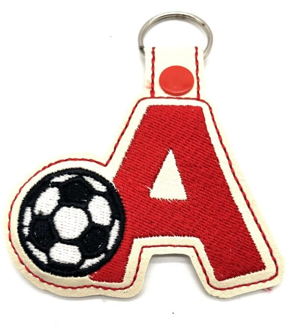Initial football keyfob
