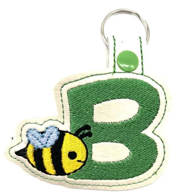 Initial Bee Keyfob - Image 4
