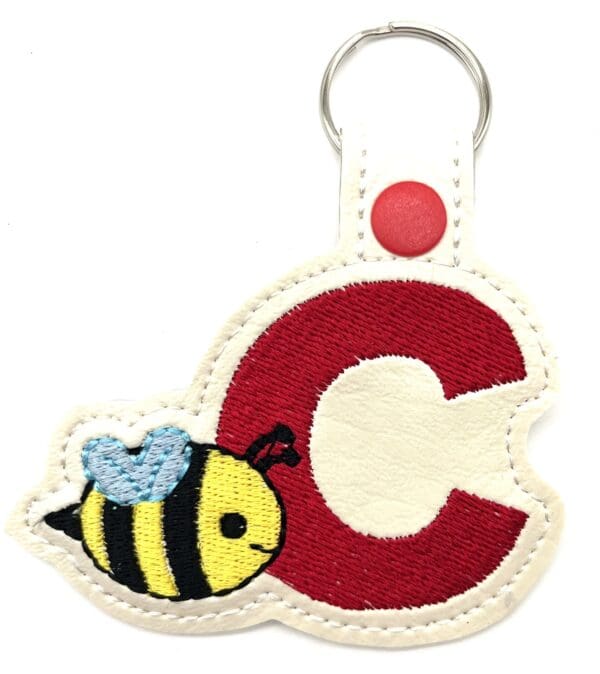 Initial Bee Keyfob - Image 5