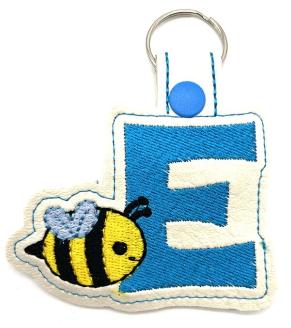 Initial Bee Keyfob - Image 6