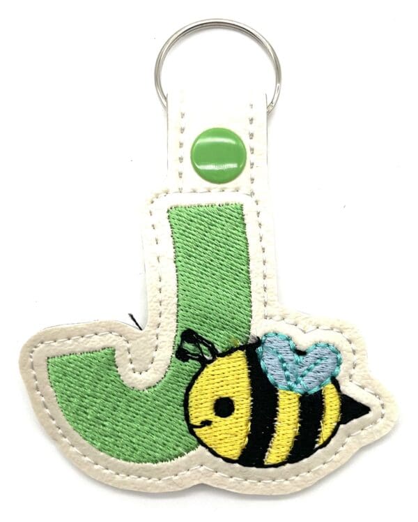 Initial Bee Keyfob - Image 9