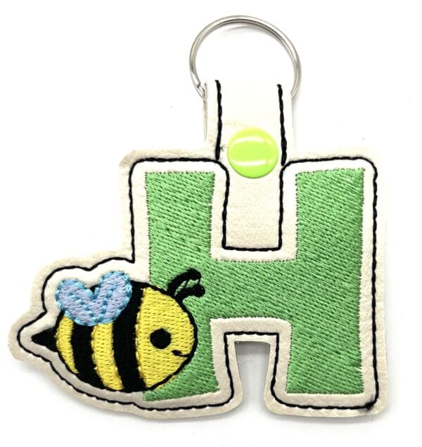 Initial Bee Keyfob - Image 8
