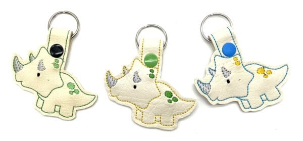 Triceratops keyfob