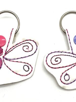 Sketch Butterfly Keyfob