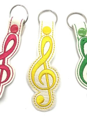 Treble Clef keyfob