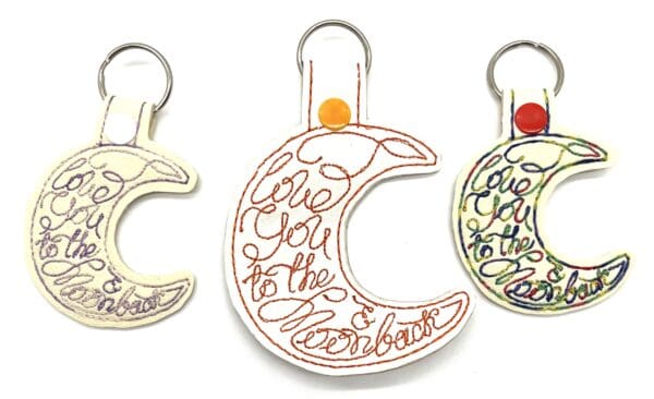 Love you moon keyfob