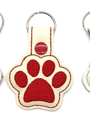 Pawprint Keyfob