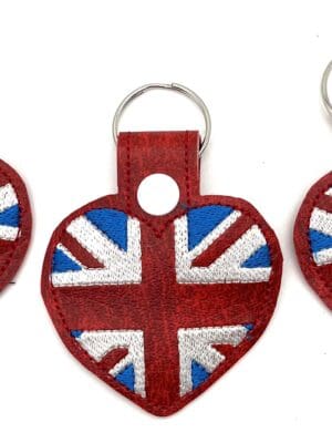 UK Heart Keyfob