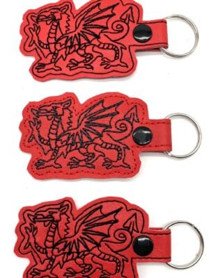 Welsh Dragon Keyfob