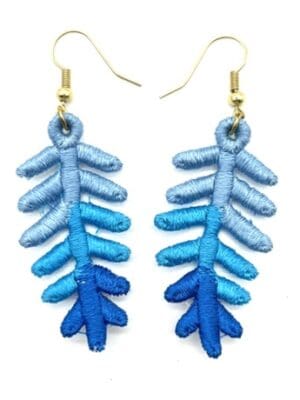 Embroidered Earrings