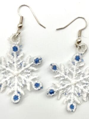 Snowflake earrings