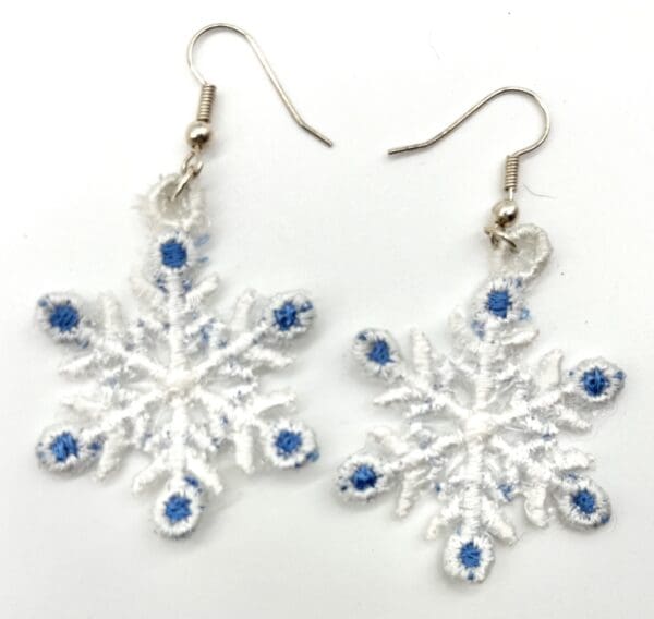 Snowflake earrings