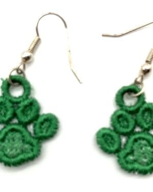 Paw print earrings