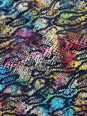 Snake skin cotton fabric