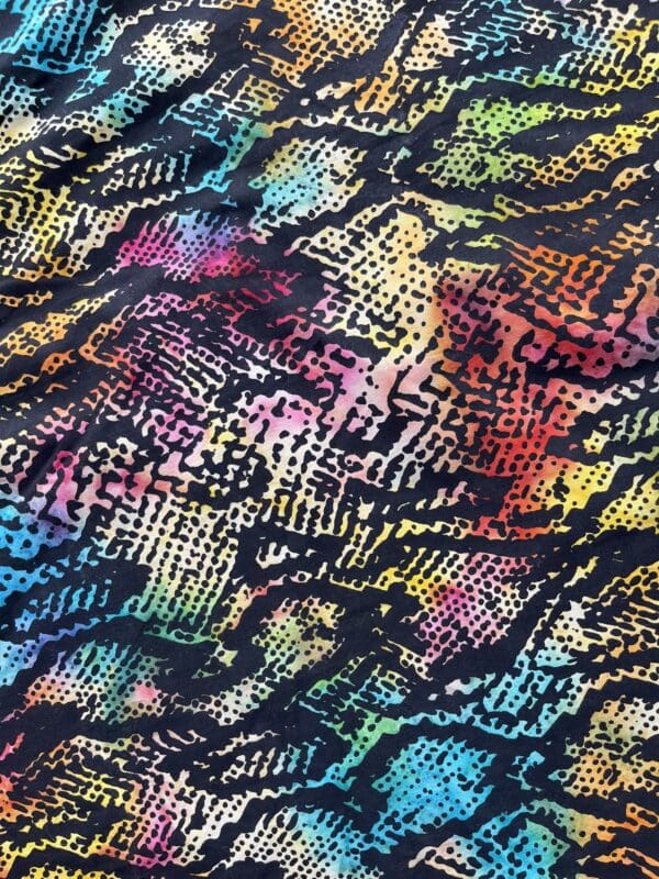 Snake skin cotton fabric