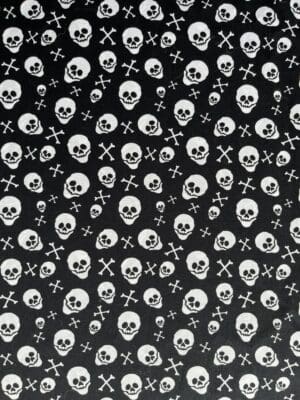 Skulls cotton fabric