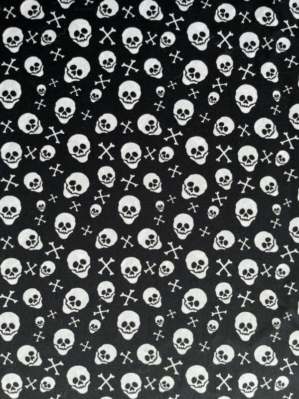 Skulls cotton fabric