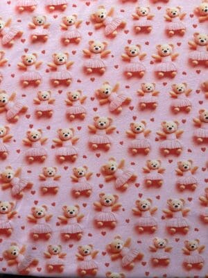 Ballerina Teddies Cotton/Lycra Fabric
