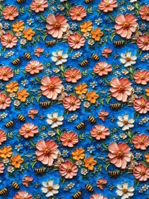 Bumblebees Cotton/Lycra Fabric