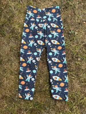 Ladybug Leggings: Space Fox 3-4 years