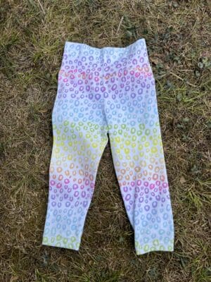 Ladybug Leggings: Rainbow Leopard 18-24m