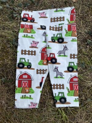 Ladybug Leggings: Farm 3-6m