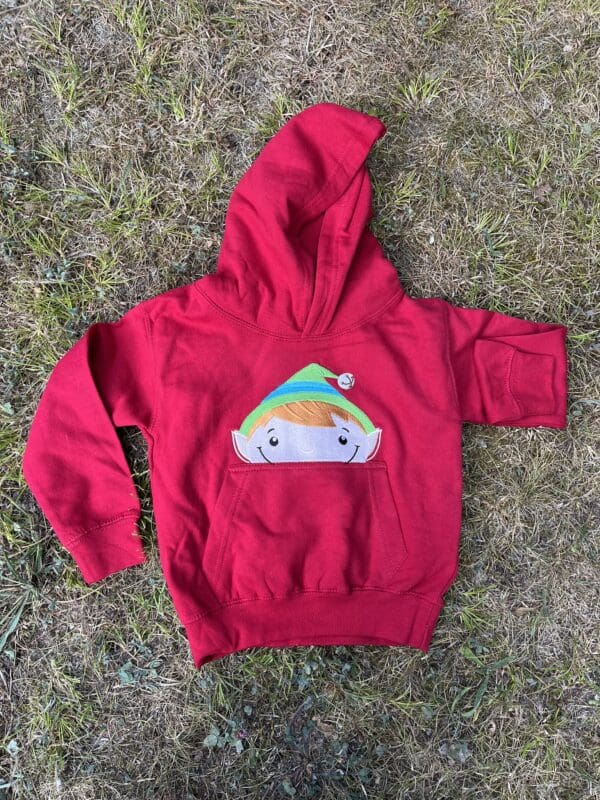 Elf Peeking Hoody 3-4 years