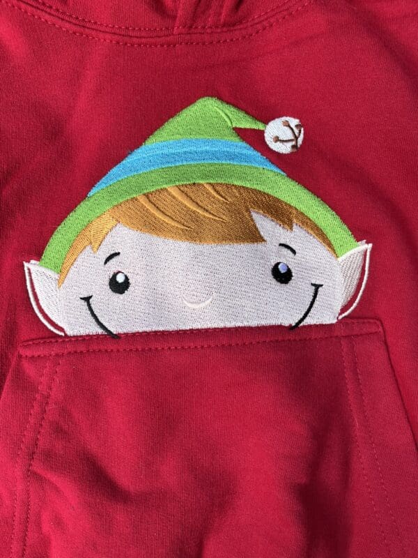Elf Peeking Hoody 3-4 years - Image 2