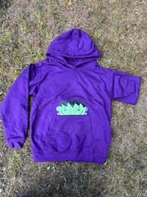 Monster Peeking Hoody 9-11 years