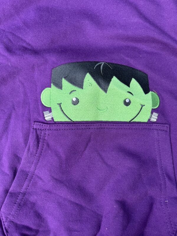 Monster Peeking Hoody 9-11 years - Image 2