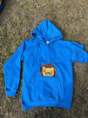 Lion Peeking Hoody 12-13 years